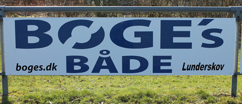 Bøges både bandereklame